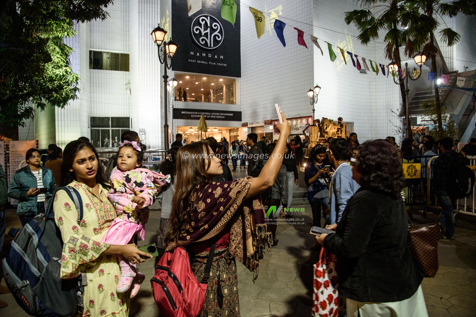 People visit a venue of the 30th Kolkata International Film Festival in Kolkata, India, on December 8, 2024.Pictures by Debajyoti Chakraborty.(Photo: Debajyoti Chakraborty/News Images)