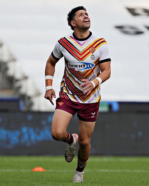 Jacob Gagai of Huddersfield Giants before the Betfred Super League round 19 match Huddersfield Giants vs Wakefield Trinity at the Accu Stadium, Huddersfield, United Kingdom, 18th July 2025

(Photo by Sam Eaden/News Images)
