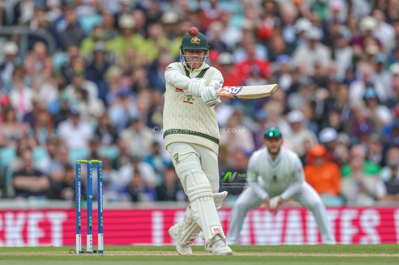 David Warner of Australia hits the ball for three runs during the LV= Insurance Ashes Fifth Test Series Day Four match England vs Australia at The Kia Oval, London, United Kingdom, 30th July 2023

(Photo by Mark Cosgrove/News Images)