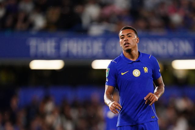 Morgan Rogers of Chelsea during the Carabao Cup round 2 match Chelsea vs Luton Town at Stamford Bridge, London, United Kingdom on 27 August 2026

(Photo by Harvey Murphy/News Images)
