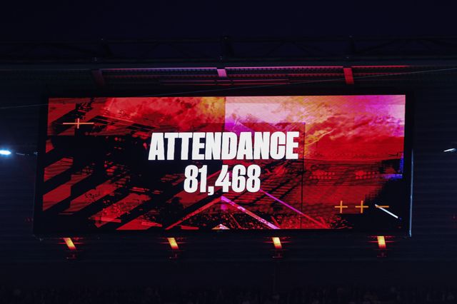 Todays attendance is 81,468 during the Quilter Nations Series 2025 match England vs Australia at Allianz Stadium, Twickenham, United Kingdom, 1st November 2025

(Photo by Mark Cosgrove/News Images)

*** GER AUT SUI OUT ***