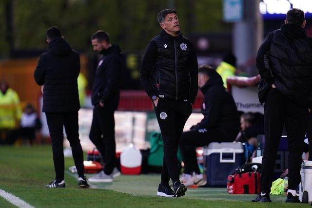 Alex Revell manager of Stevenage during the Sky Bet League One match Stevenage vs Barnsley at Lamex Stadium, Stevenage, United Kingdom on 21st April 2026

(Photo by Harvey Murphy/News Images)