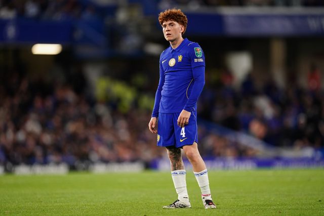 Valentin Barco of Chelsea during the Carabao Cup round 2 match Chelsea vs Luton Town at Stamford Bridge, London, United Kingdom on 27 August 2026

(Photo by Harvey Murphy/News Images)