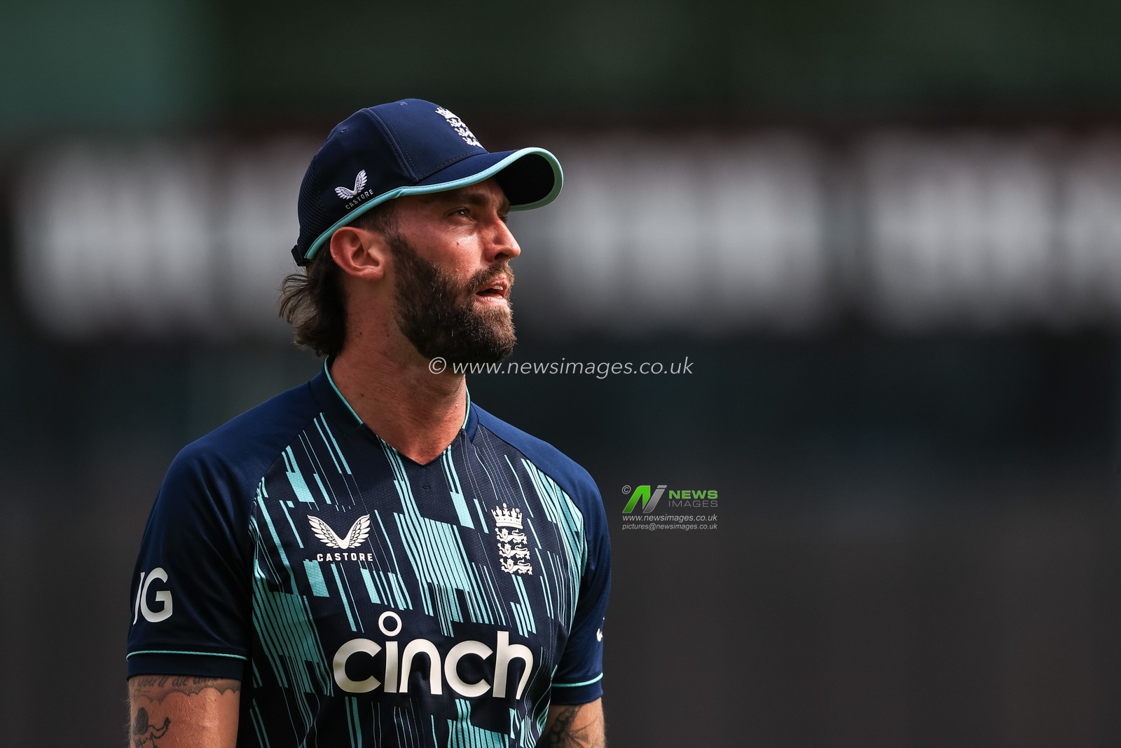 Reece Topley of England during the game