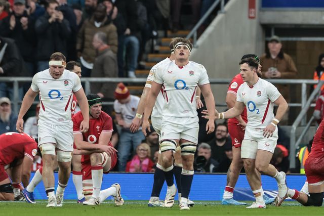 Henry Arundell of England celebrates his try during the Guinness Six Nations 2026 match England vs Wales at Allianz Stadium, Twickenham, United Kingdom on 07 February 2026

(Photo by Mark Cosgrove/News Images)
