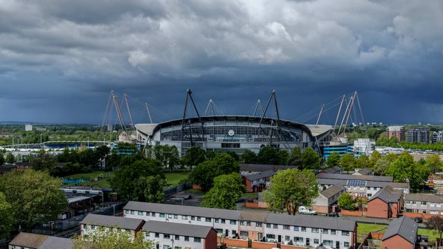 An aerial view of The Etihad Stadium during the Premier League match Manchester City vs Crystal Palace at Etihad Stadium, Manchester, United Kingdom on 13 May 2026

(Photo by Mark Cosgrove/News Images)