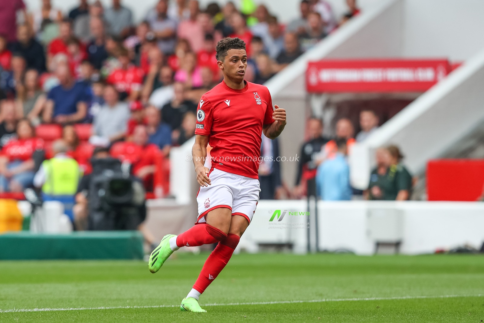 Brennan Johnson #20 of Nottingham Forest  during the Premier League match Nottingham Forest vs Bournemouth at City Ground, Nottingham, United Kingdom, 3rd September 2022

(Photo by Gareth Evans/News Images)