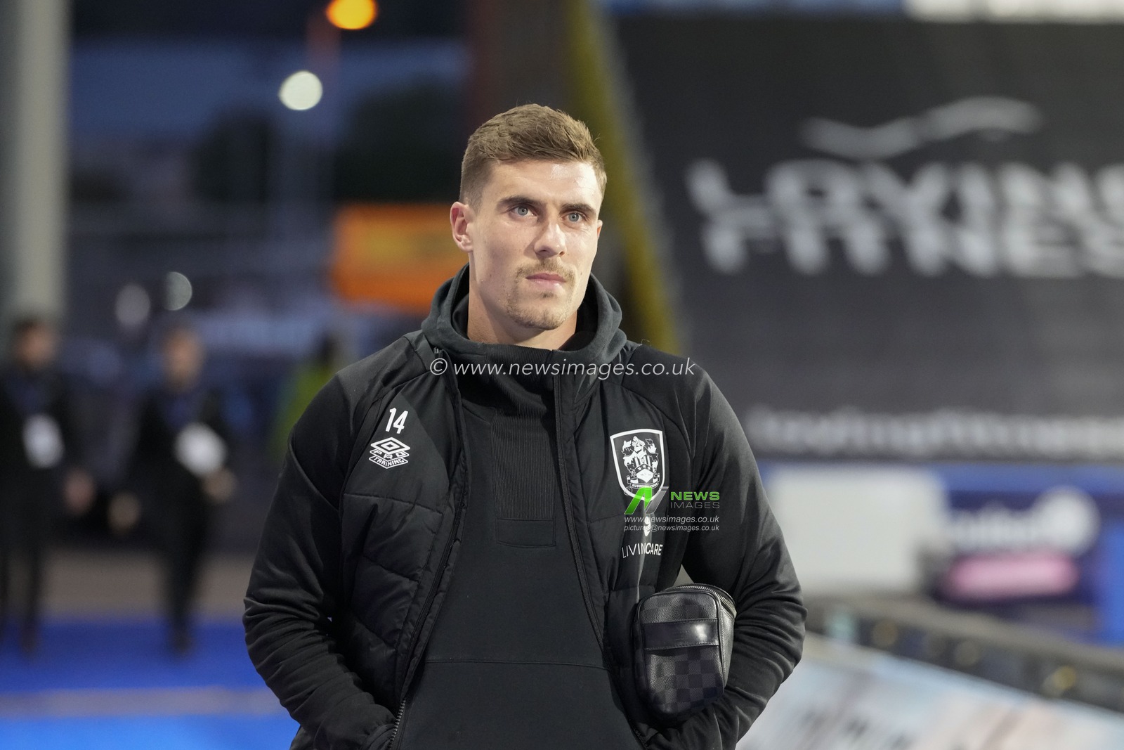 Josh Ruffels #14 of Huddersfield Town arrives at the stadium before the Sky Bet Championship match Huddersfield Town vs Preston North End at John Smith's Stadium, Huddersfield, United Kingdom, 18th October 2022

(Photo by Steve Flynn/News Images)