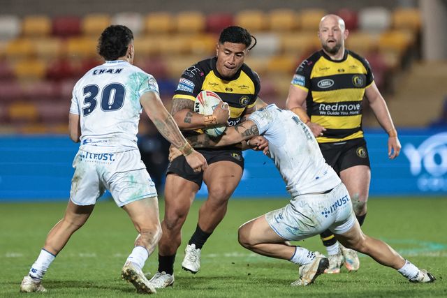 Ata Hingano of York Knights in action during the Betfred Super League round 9 match York Knights vs Toulouse at LNER Community Stadium, York, United Kingdom on 23 April 2026

(Photo by Mark Cosgrove/News Images)