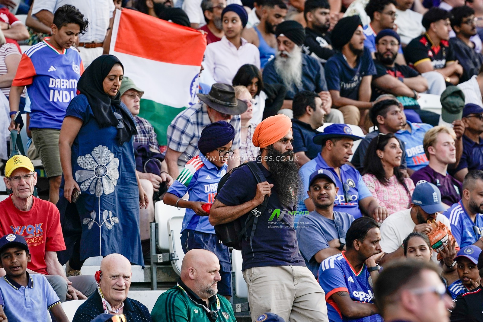India fans make their way out of the stadium early during the Third Vitality T20 International match England vs India at Trent Bridge, Nottingham, United Kingdom on 07 July 2026

(Photo by Maynard Manyowa/News Images)