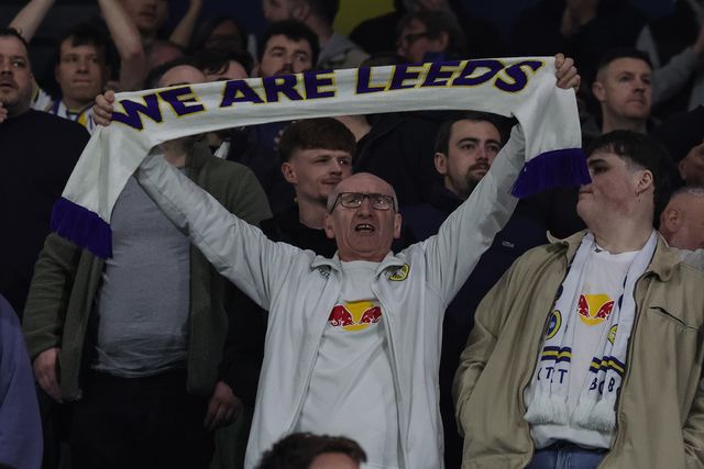 Leeds United fans pay their respects to Chris and Kev, remembering forever. Never forgotten during the Premier League match Leeds United vs Brentford at Elland Road, Leeds, United Kingdom on 21 March 2026

(Photo by Mark Cosgrove/News Images)