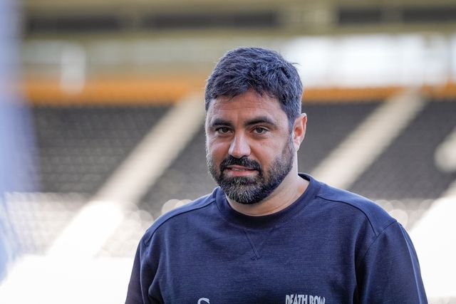 Vitor Matos manager of Swansea City inspects the pitch prior to kick off during the Sky Bet Championship match Derby County vs Swansea City at Pride Park Stadium, Derby, United Kingdom on 14 February 2026

(Photo by Maynard Manyowa/News Images)