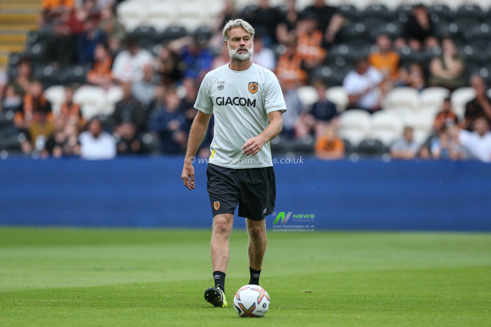 Peter Van Der Veen of Hull City during the pre-game warmup