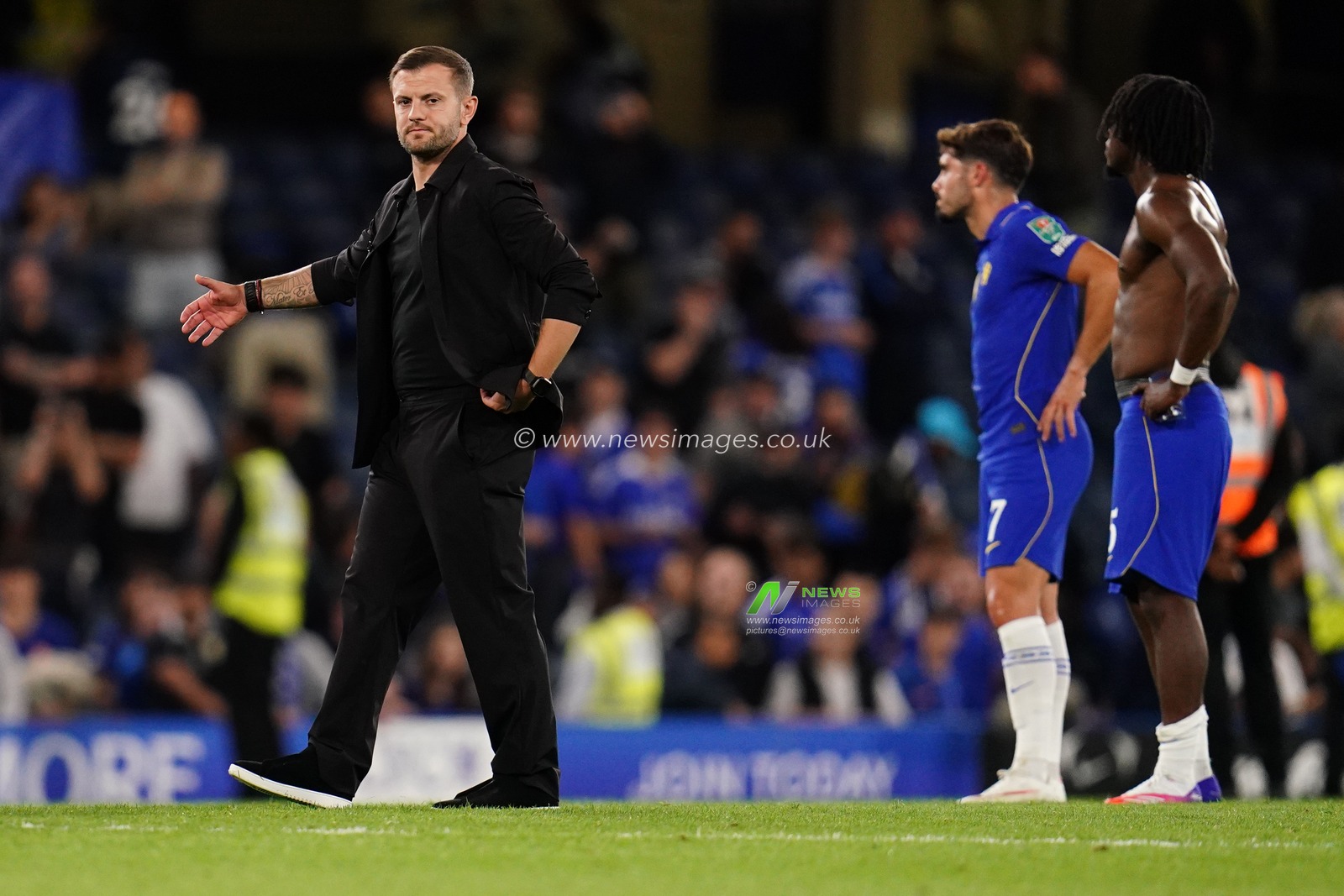Jack Wilshere manager of Luton Town at full time during the Carabao Cup round 2 match Chelsea vs Luton Town at Stamford Bridge, London, United Kingdom on 27 August 2026

(Photo by Harvey Murphy/News Images)