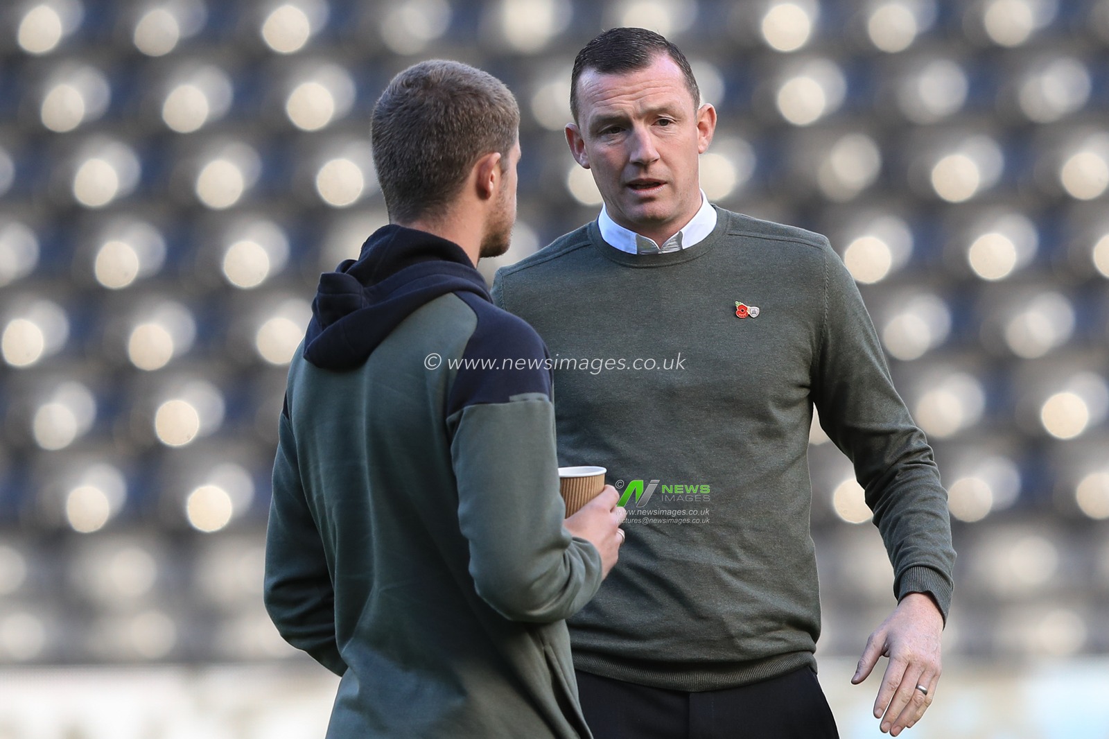 Neill Collins Head coach of Barnsley and Ben Killip #23 of Barnsley arrives during the Sky Bet League 1 match Derby County vs Barnsley at Pride Park Stadium, Derby, United Kingdom, 11th November 2023

(Photo by Alfie Cosgrove/News Images)
