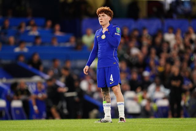 Valentin Barco of Chelsea during the Carabao Cup round 2 match Chelsea vs Luton Town at Stamford Bridge, London, United Kingdom on 27 August 2026

(Photo by Harvey Murphy/News Images)
