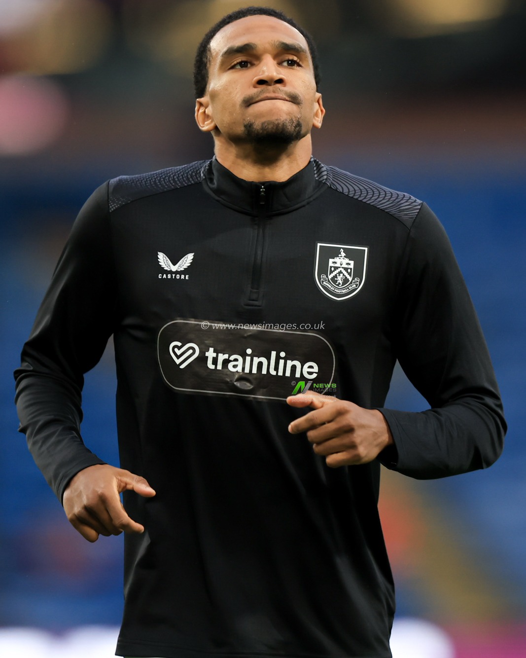 Andreas Hountondji of Burnley warms up ahead of the Sky Bet Championship match Burnley vs Middlesbrough at Turf Moor, Burnley, United Kingdom on 02 September 2026

(Photo by Jorge Horsted/News Images)