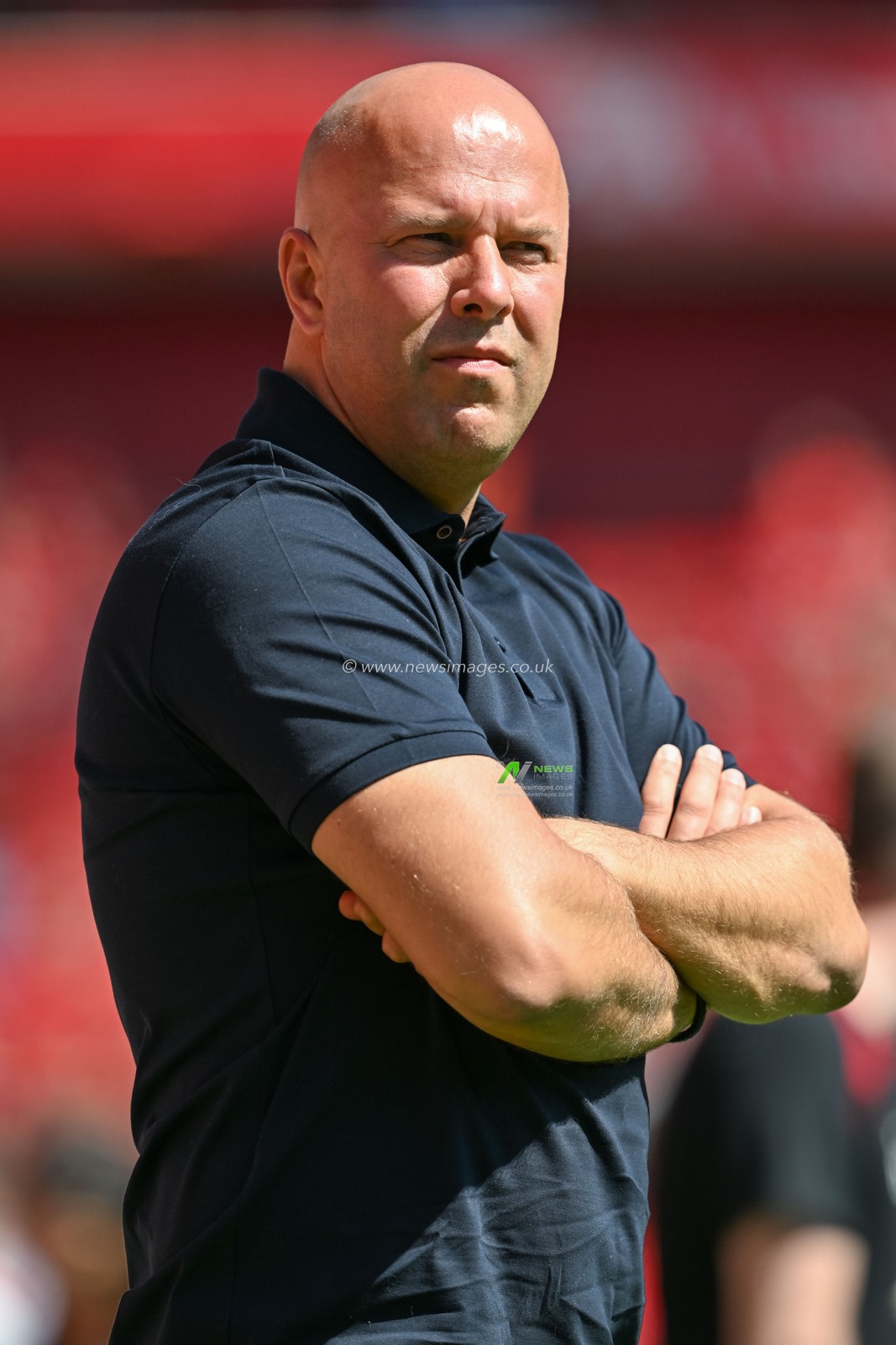 Arne Slot Head Coach of Liverpool ahead of the Pre-season friendly match Liverpool vs Sevilla at Anfield, Liverpool, United Kingdom, 11th August 2024

(Photo by Cody Froggatt/News Images)