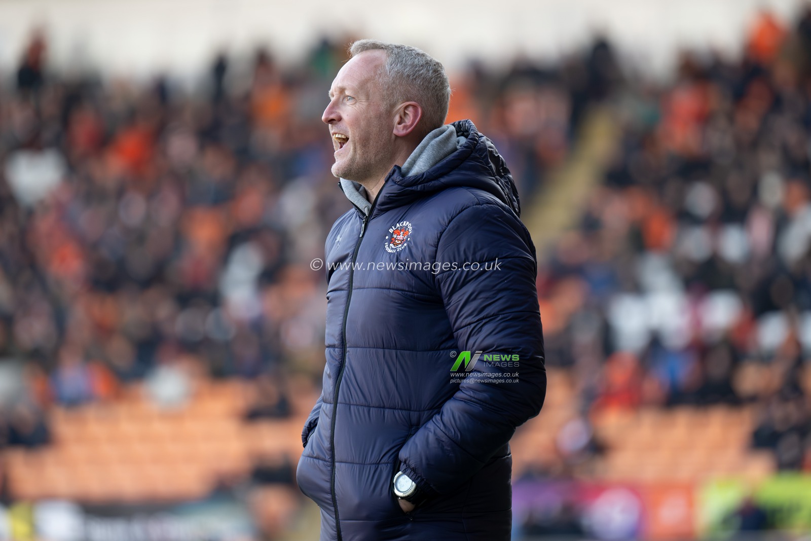 Neil Critchley manager of Blackpool during the Sky Bet League 1 match Blackpool vs Portsmouth at Bloomfield Road, Blackpool, United Kingdom, 9th March 2024

(Photo by Ashley Crowden/News Images)