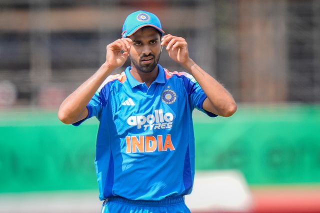 Washington Sundar of India during the 1st Metro Bank ODI match England vs India at Edgbaston, Birmingham, United Kingdom on 14 July 2026

(Photo by Maynard Manyowa/News Images)