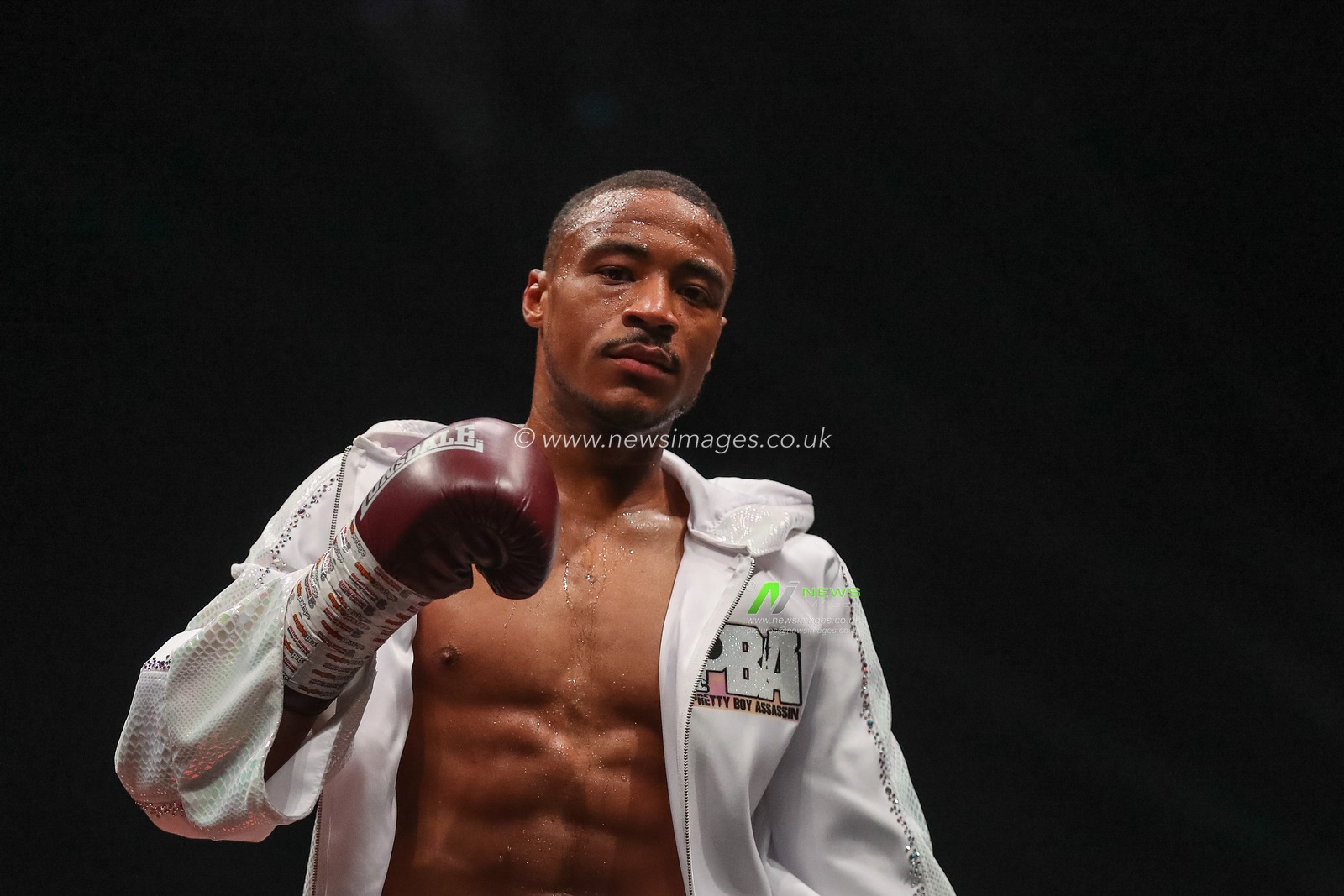 Nicolie Campbell celebrates his win at the Sunny Edwards vs Felix Alvarado card at Utilita Arena, Sheffield, United Kingdom, 11th November 2022

(Photo by Gareth Evans/News Images)
