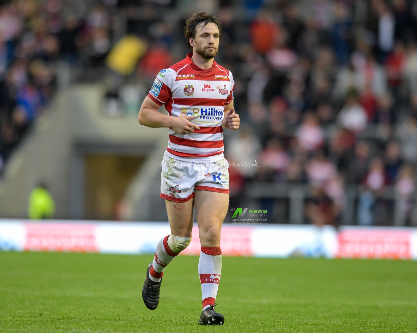 Joe Mellor (7) of Leigh Centurions in action during the game