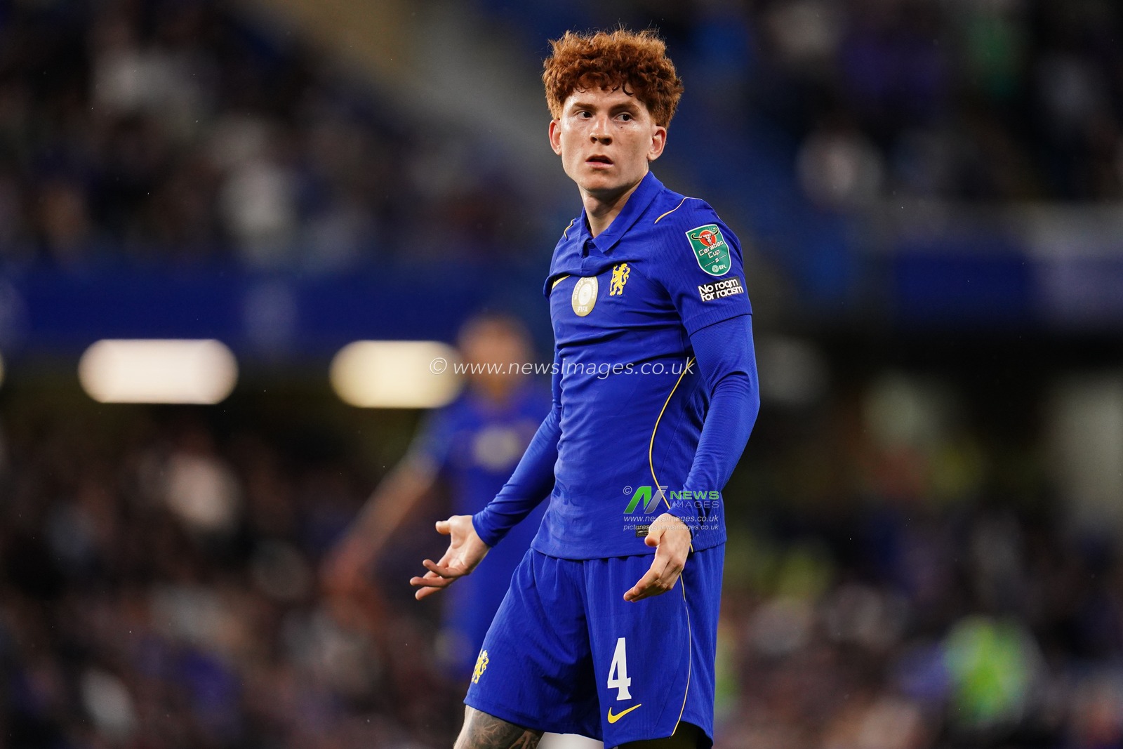 Valentin Barco of Chelsea during the Carabao Cup round 2 match Chelsea vs Luton Town at Stamford Bridge, London, United Kingdom on 27 August 2026

(Photo by Harvey Murphy/News Images)