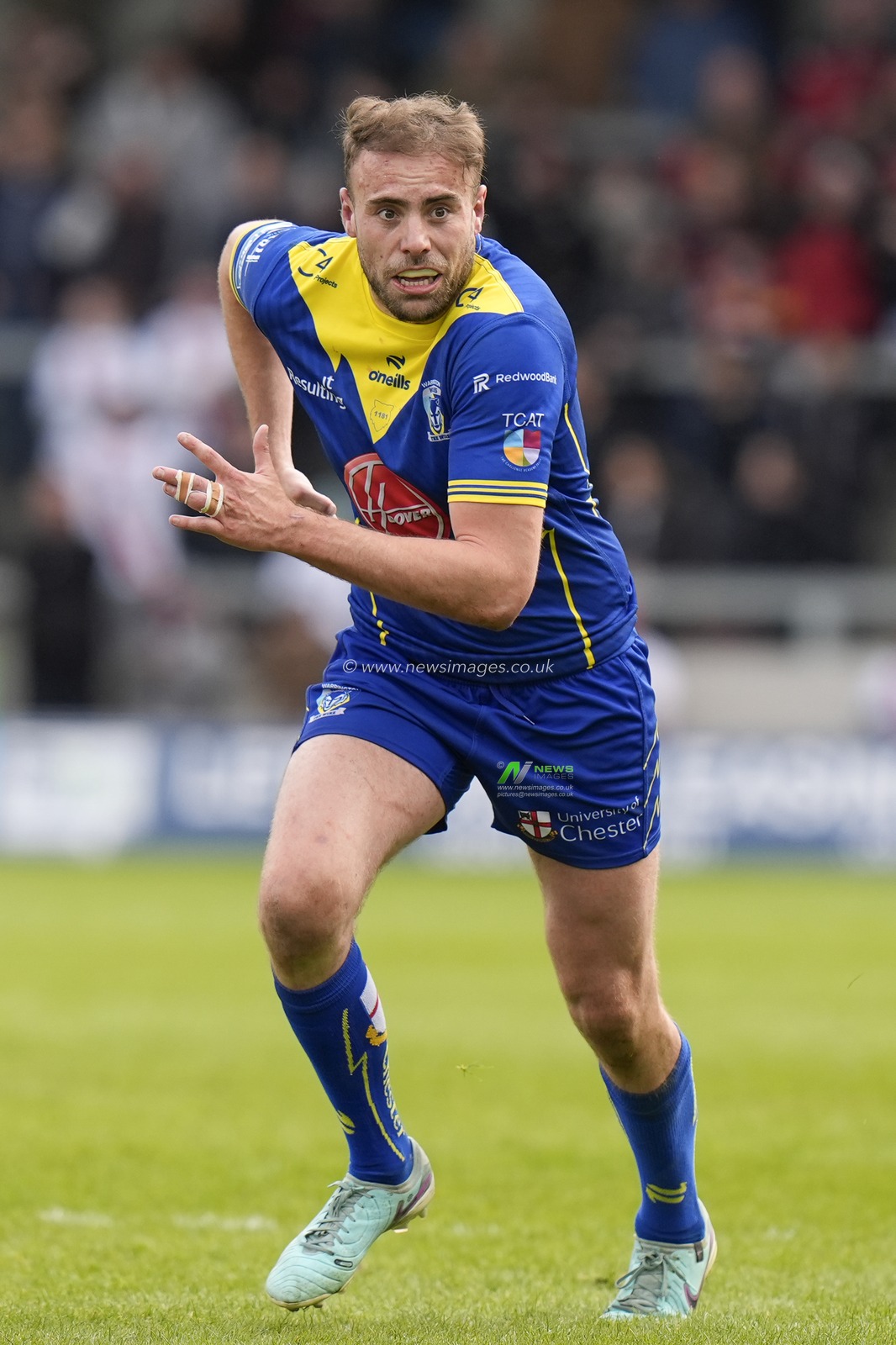 James Harrison of Warrington Wolves during the Betfred Super League Round 9 match Salford Red Devils vs Warrington Wolves at Salford Community Stadium, Eccles, United Kingdom, 27th April 2024

(Photo by Steve Flynn/News Images)