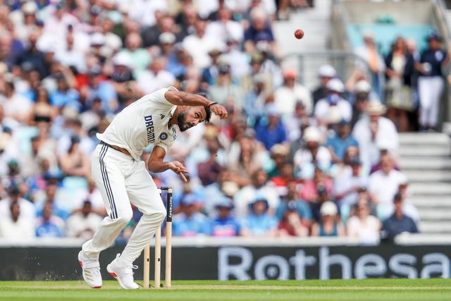 Akash Deep of India bats during the 5th Rothesay Test Match day 4 England vs India at The Kia Oval, London, United Kingdom, 3rd August 2025

(Photo by Izzy Poles/News Images)