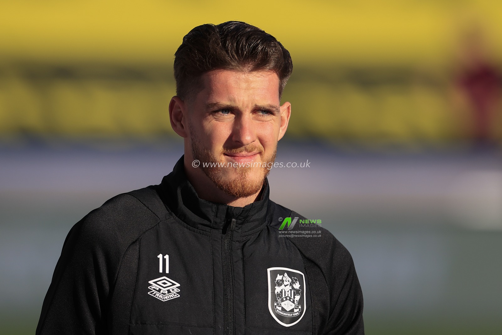 Connor Mahoney #11 of Huddersfield Town arrives at the John Smithâ€™s stadium ahead of the Sky Bet Championship match Huddersfield Town vs Swansea City at John Smith's Stadium, Huddersfield, United Kingdom, 12th November 2022

(Photo by Conor Molloy/News Images)