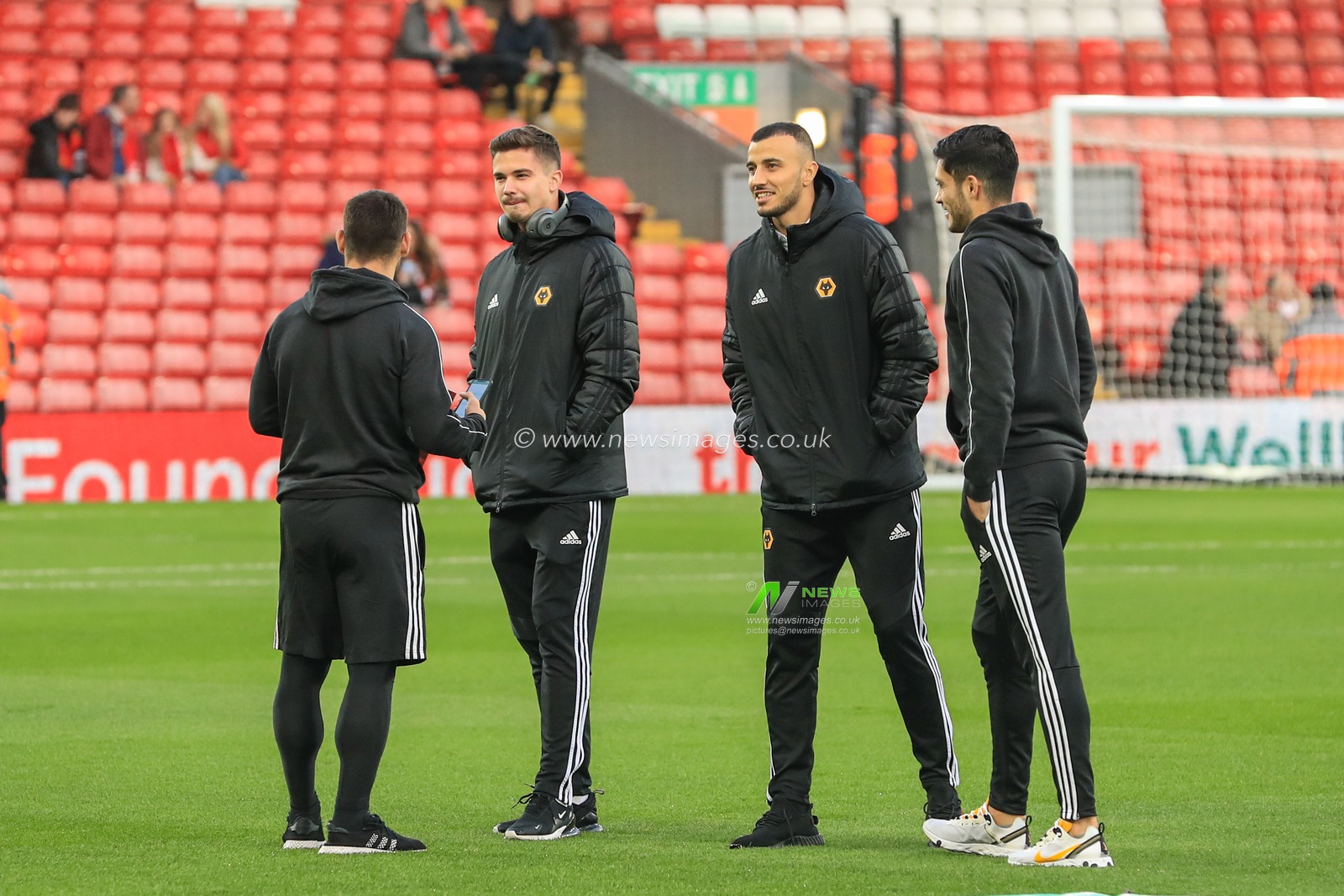 29th December 2019, Anfield, Liverpool, England; Premier League, Liverpool v Wolverhampton Wanderers : Wolves players arrive at Anfield ahead of kick-off

Credit: Mark Cosgrove/News Images