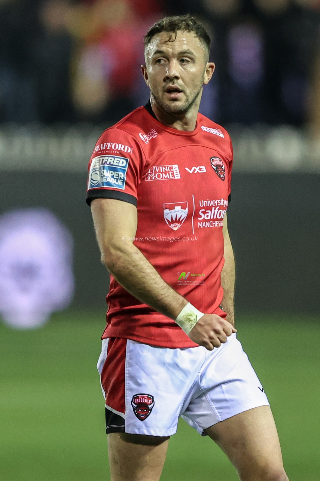 Ryan Brierley of Salford Red Devils during the Betfred Super League Round 4 match Castleford Tigers vs Salford Red Devils at The Mend-A-Hose Jungle, Castleford, United Kingdom, 7th March 2025

(Photo by Alfie Cosgrove/News Images)