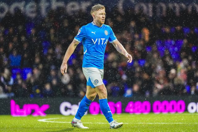 Stockport County Midfielder Callum Camps during the Sky Bet League 1 match Stockport County vs Exeter City at Edgeley Park Stadium, Stockport, United Kingdom, 7th December 2024

(Photo by James Giblin/News Images)