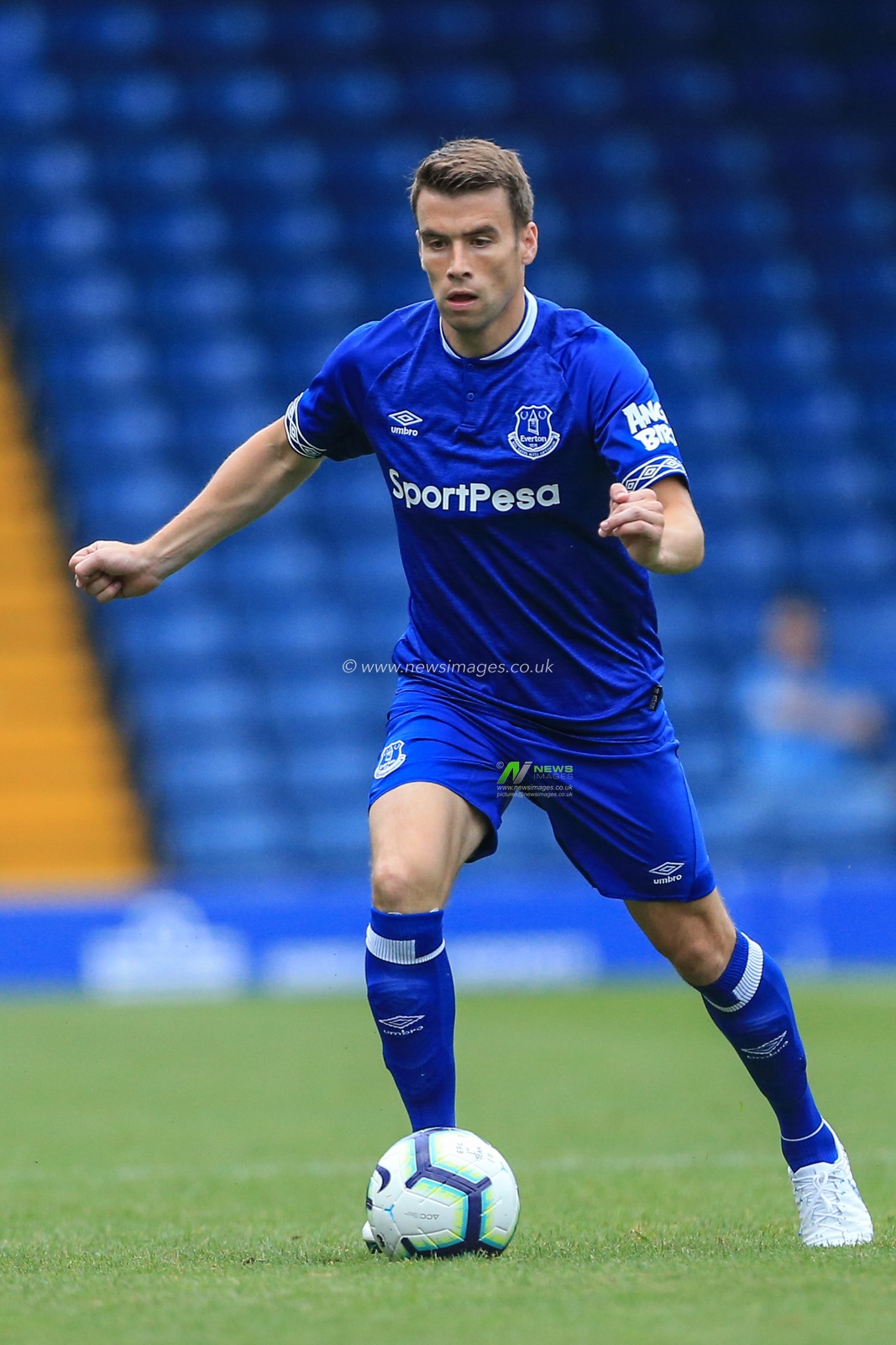 14th July 2018 , Gigg Lane, Bury, England; Pre-season friendly , Bury v Everton;  Seamus Coleman of Everton