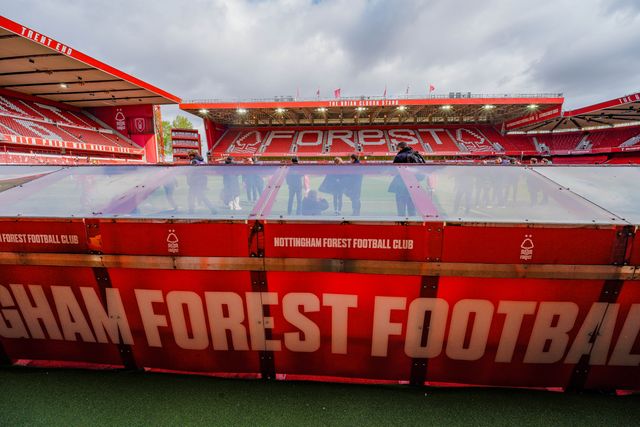 A general view of the pitch and stands during the Premier League match Nottingham Forest vs Aston Villa at City Ground, Nottingham, United Kingdom on 12 April 2026

(Photo by Maynard Manyowa/News Images)