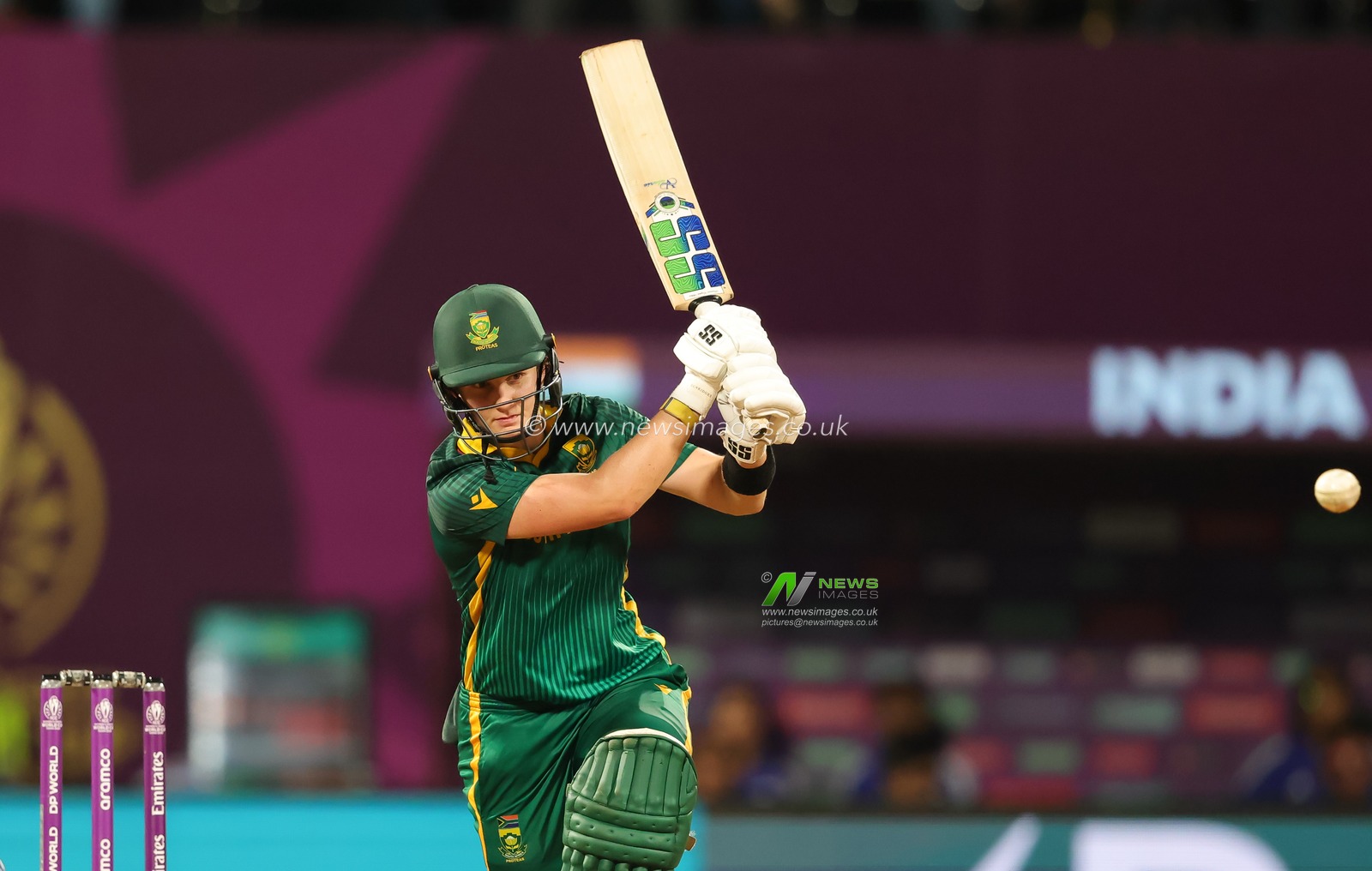 Laura Wolvaardt (Captain) of South Africa during the ICC Women's ODI Cricket World Cup Final 2025 session India Women vs South Africa Women at Dr. D.Y. Patil Sports Academy, Navi Mumbai, India, 2nd November 2025

(Photo by Shubhajit Roy Karmakar/News Images)