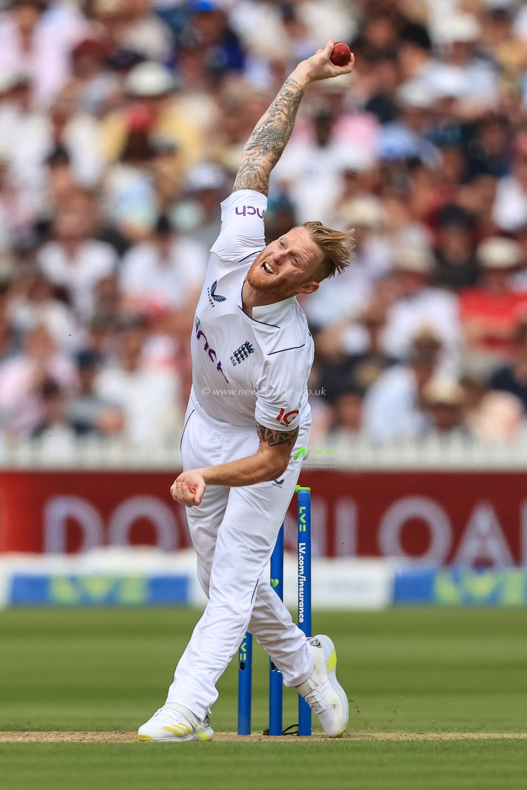 Ben Stokes of England in action during the game