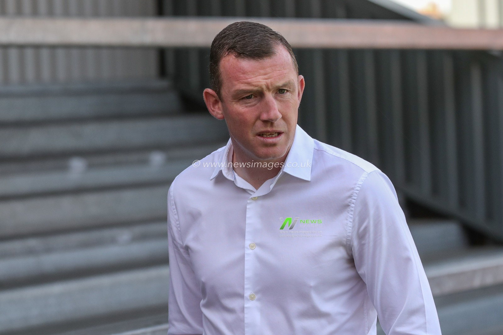 Neill Collins Head coach of Barnsley arrives during the Sky Bet League 1 match Exeter City vs Barnsley at St James' Park, Exeter, United Kingdom, 7th October 2023

(Photo by Alfie Cosgrove/News Images)