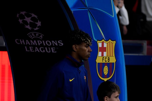 Lamine Yamal of FC Barcelona during the UEFA Champions League Quarter Finals match Atletico Madrid vs Barcelona at Riyadh Air Metropolitano, Madrid, Spain on 14 April 2026

(Photo by Samuel Carreno/News Images)
