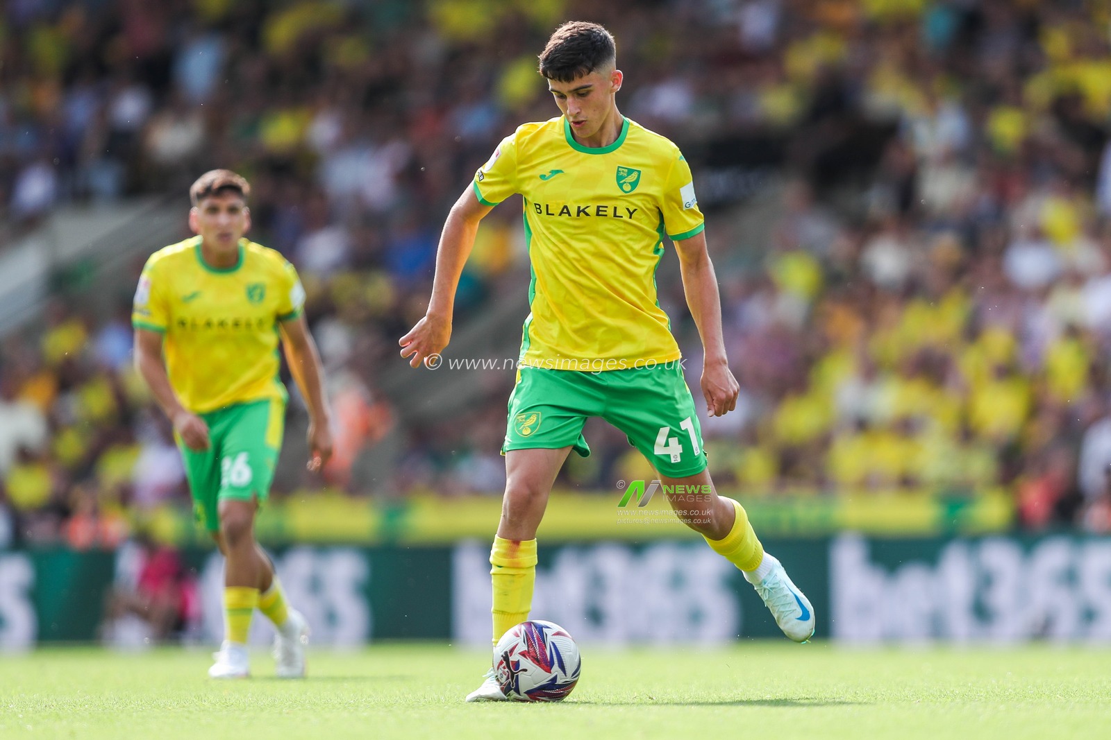 Gabriel Forsyth of Norwich City in action during the Sky Bet Championship match Norwich City vs Blackburn Rovers at Carrow Road, Norwich, United Kingdom, 17th August 2024

(Photo by Izzy Poles/News Images)