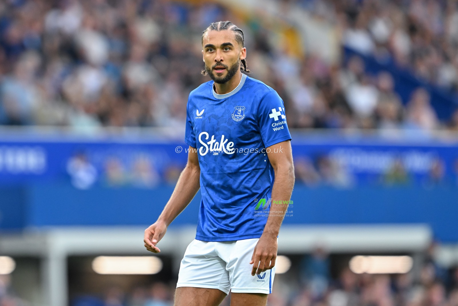 Dominic Calvert-Lewin of Everton during the Premier League match Everton vs Brighton and Hove Albion at Goodison Park, Liverpool, United Kingdom, 17th August 2024

(Photo by Cody Froggatt/News Images)