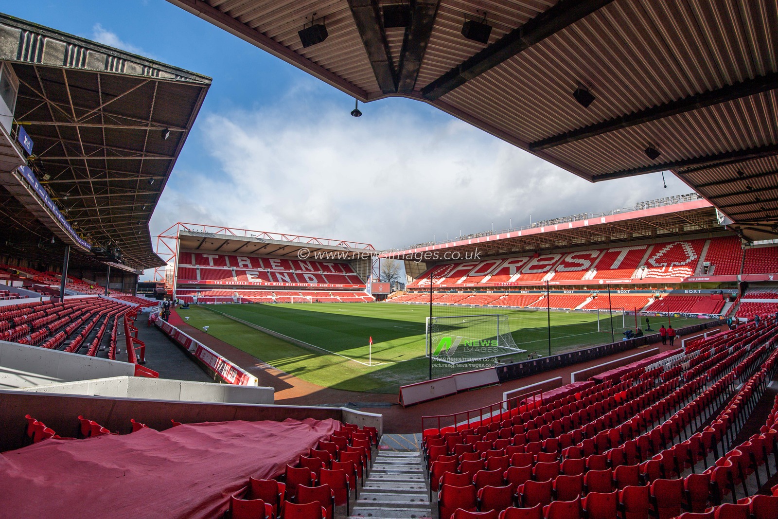 general view of The City Ground, Home of Nottingham Forest