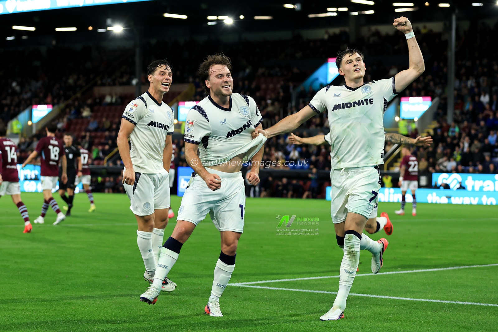 Aidan Morris of Middlesbrough celebrates after scoring to make it 0-1 during the Sky Bet Championship match Burnley vs Middlesbrough at Turf Moor, Burnley, United Kingdom on 02 September 2026

(Photo by Jorge Horsted/News Images)