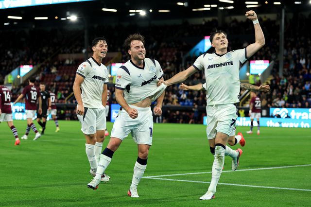 Aidan Morris of Middlesbrough celebrates after scoring to make it 0-1 during the Sky Bet Championship match Burnley vs Middlesbrough at Turf Moor, Burnley, United Kingdom on 02 September 2026

(Photo by Jorge Horsted/News Images)