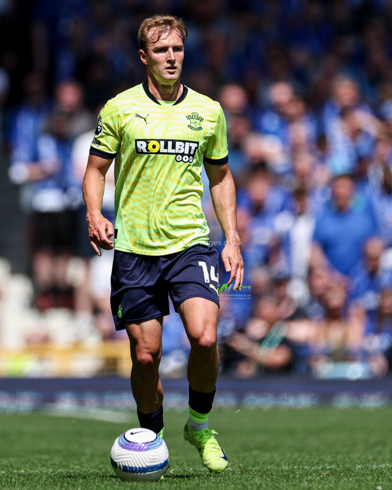 James Bree of Southampton during the Premier League match Everton vs Southampton at Goodison Park, Liverpool, United Kingdom, 18th May 2025

(Photo by Mark Cosgrove/News Images)