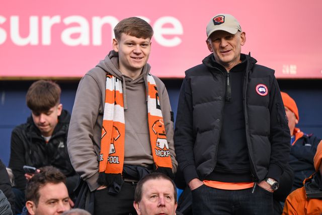Blackpool fans during the Sky Bet League 1 match Stockport County vs Blackpool at Edgeley Park Stadium, Stockport, United Kingdom, 1st March 2025

(Photo by Craig Thomas/News Images)