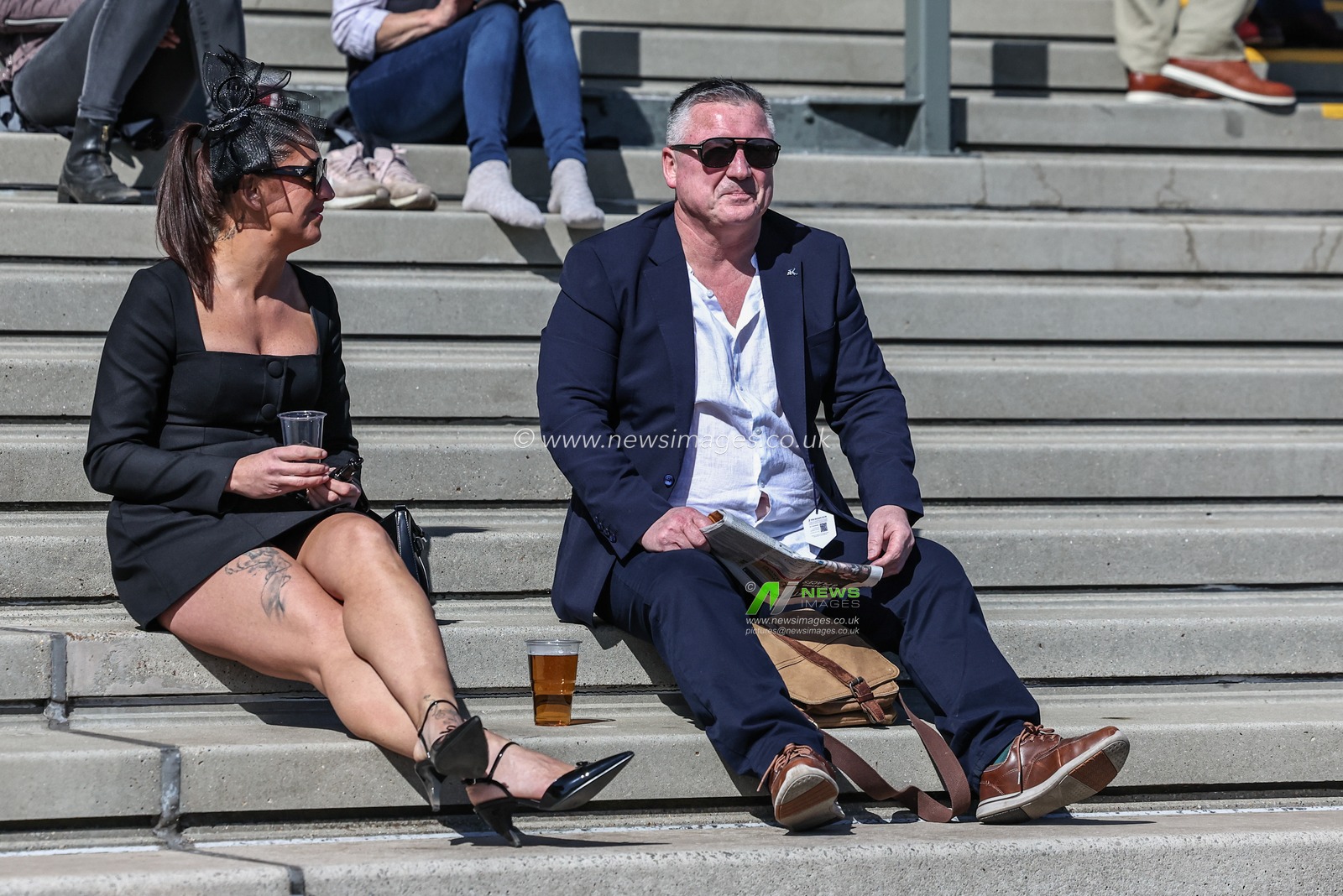 Racegoers during the Randox Grand National 2025 Day 3 Grand National Day at Aintree Racecourse, Liverpool, United Kingdom, 5th April 2025

(Photo by Mark Cosgrove/News Images)
