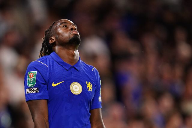 Jamie Gittens of Chelsea during the Carabao Cup round 2 match Chelsea vs Luton Town at Stamford Bridge, London, United Kingdom on 27 August 2026

(Photo by Harvey Murphy/News Images)