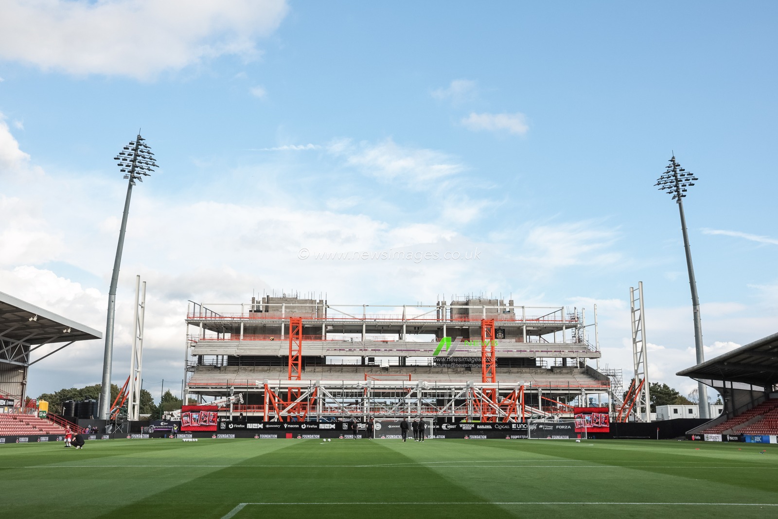 A general view of the new stand at The Racecourse Ground during the Sky Bet Championship match Wrexham vs Birmingham City at The Racecourse Ground, Wrexham, United Kingdom on 28 August 2026

(Photo by Mark Cosgrove/News Images)