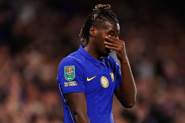 Jamie Gittens of Chelsea during the Carabao Cup round 2 match Chelsea vs Luton Town at Stamford Bridge, London, United Kingdom on 27 August 2026

(Photo by Harvey Murphy/News Images)